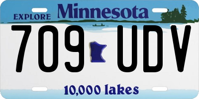 MN license plate 709UDV