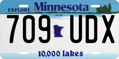 MN license plate 709UDX