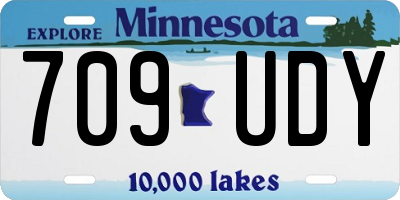 MN license plate 709UDY