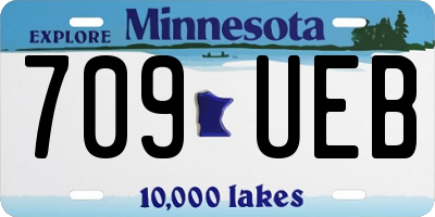 MN license plate 709UEB