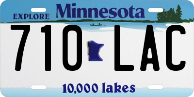 MN license plate 710LAC