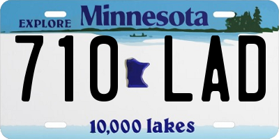 MN license plate 710LAD