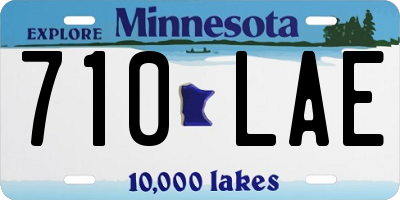 MN license plate 710LAE