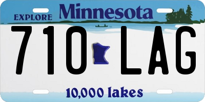 MN license plate 710LAG