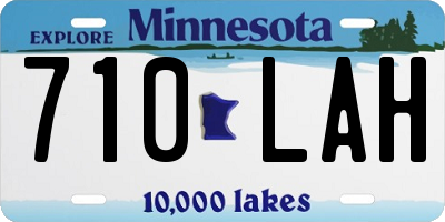 MN license plate 710LAH