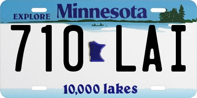 MN license plate 710LAI