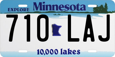 MN license plate 710LAJ