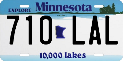 MN license plate 710LAL