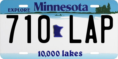 MN license plate 710LAP