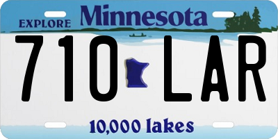 MN license plate 710LAR