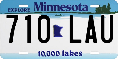 MN license plate 710LAU
