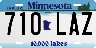 MN license plate 710LAZ