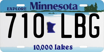 MN license plate 710LBG