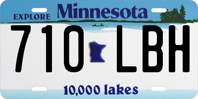 MN license plate 710LBH