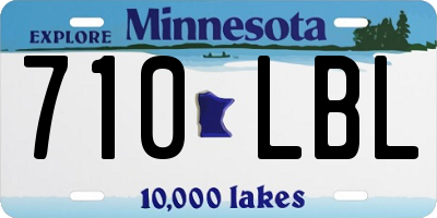 MN license plate 710LBL