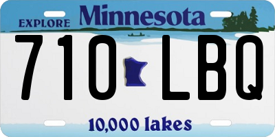 MN license plate 710LBQ