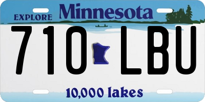 MN license plate 710LBU