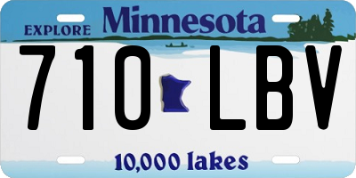 MN license plate 710LBV