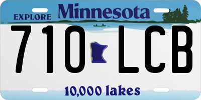 MN license plate 710LCB
