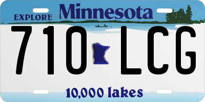 MN license plate 710LCG