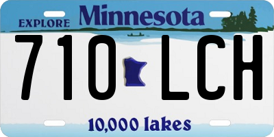 MN license plate 710LCH