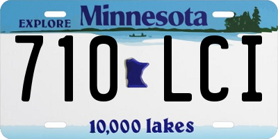 MN license plate 710LCI