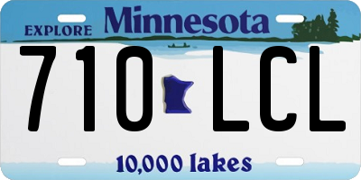 MN license plate 710LCL