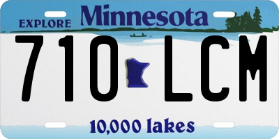 MN license plate 710LCM