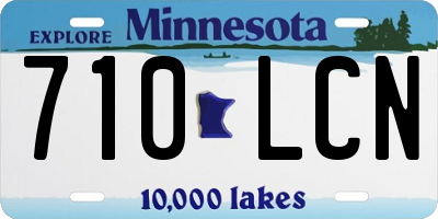 MN license plate 710LCN