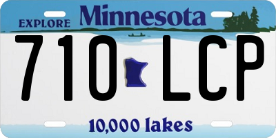 MN license plate 710LCP