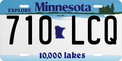 MN license plate 710LCQ