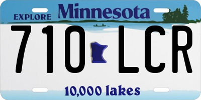 MN license plate 710LCR