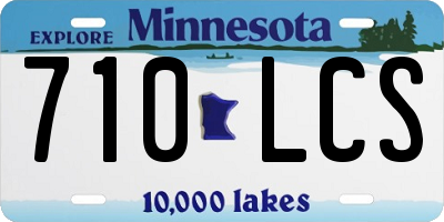 MN license plate 710LCS