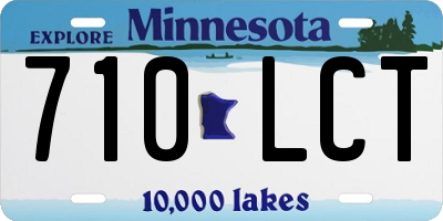 MN license plate 710LCT
