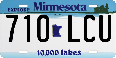 MN license plate 710LCU