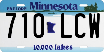 MN license plate 710LCW