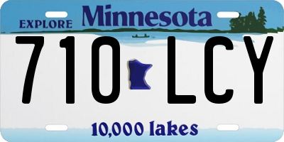 MN license plate 710LCY