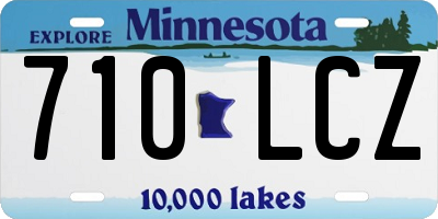 MN license plate 710LCZ