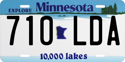 MN license plate 710LDA