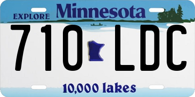 MN license plate 710LDC