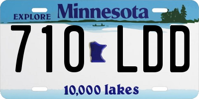 MN license plate 710LDD
