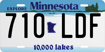 MN license plate 710LDF