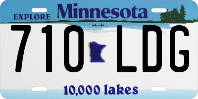 MN license plate 710LDG