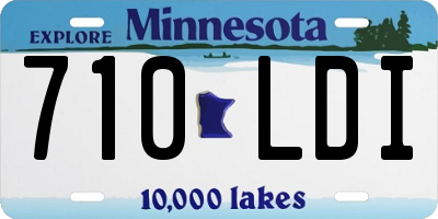 MN license plate 710LDI