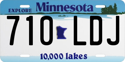 MN license plate 710LDJ