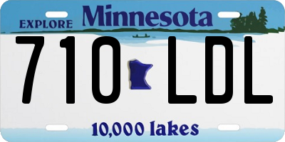 MN license plate 710LDL