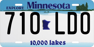 MN license plate 710LDO