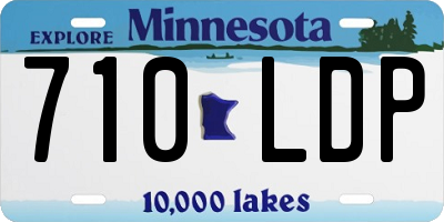 MN license plate 710LDP