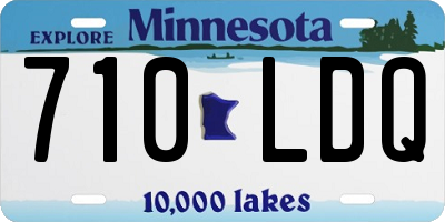 MN license plate 710LDQ