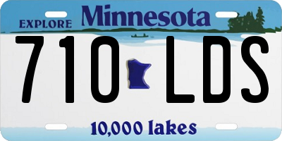 MN license plate 710LDS